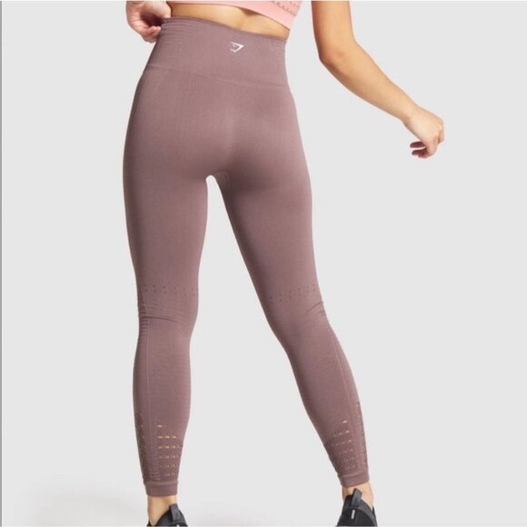 Gymshark Energy Seamless Cutout Mesh High-Rise Compression Training  Leggings XS - Picture 3 of 11